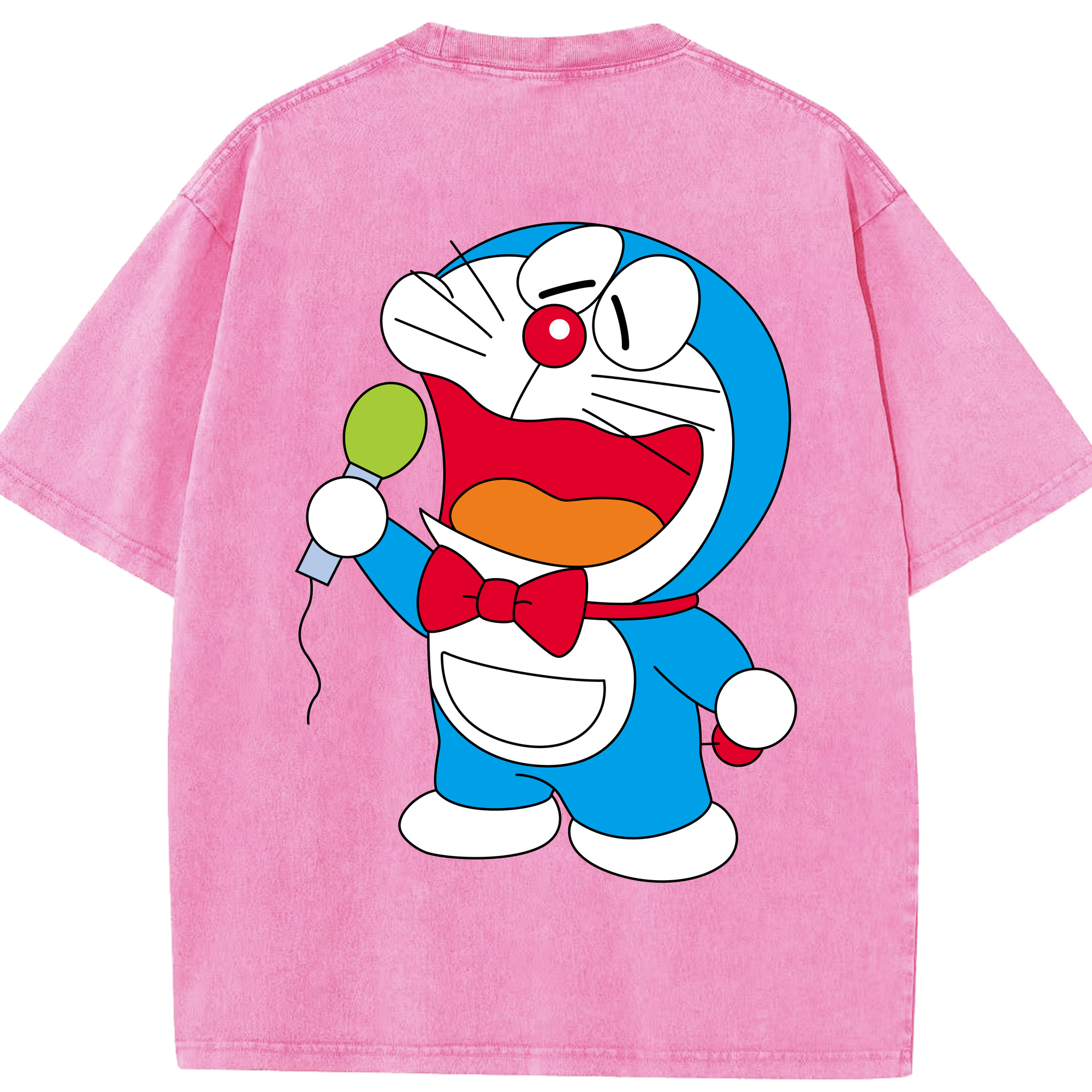 （画像用） ドラえもん Doraemon 綿100% ヴィンテージ風 半袖Tシャツ（背面プリント）